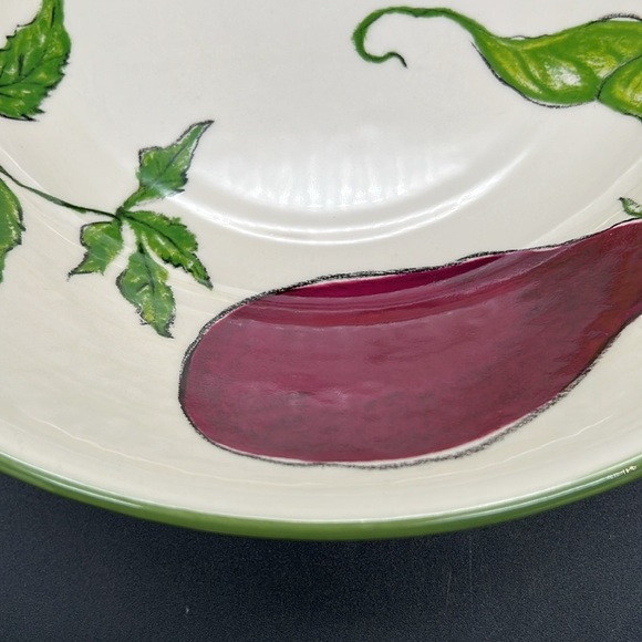 Harry & David Large Serving Bowl with Colorful Vegetables 12.75 inch Diameter - Picture 2 of 10